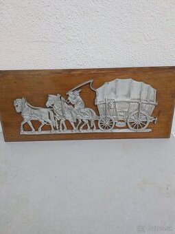 Kone, koč odliatok, obraz