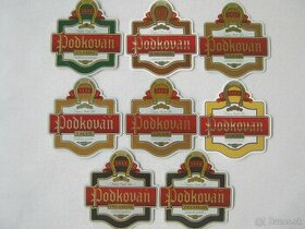 33x pivní etikety pivovar Podkováň