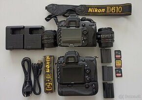 Nikon D750 + Nikon D610 + objektívy