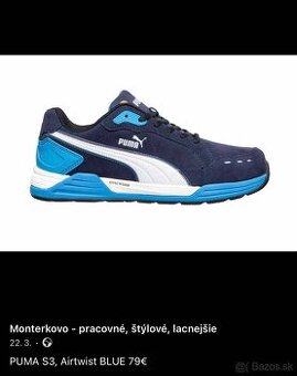 Pracovné topánky PUMA S3, AIRTWIST LOW antistatické (ESD)