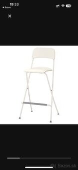 ikea skladacie stolicky franklin biele