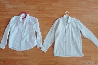 Detské biele spoločenské košele pre chlapcov