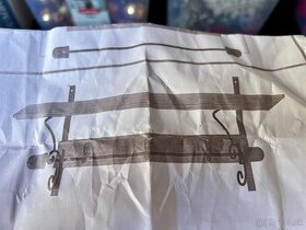 Vešiak nový na kabáty s poličkou vintage