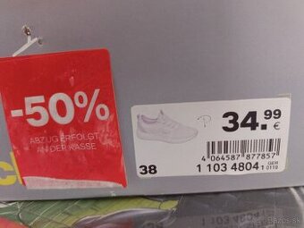 Dámska obuv veľkosť 38