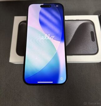 iPhone 15Pro 256GB Black Titanium