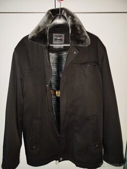 bunda cierna vyteplena panska