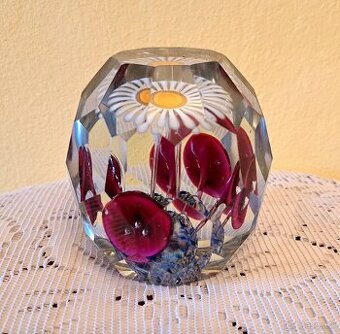 Sklenené Ťažítko Kvetinový