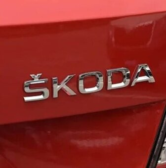 ŠKODA nápisy ČIERNE / CHROMOVE