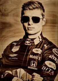 MAX Verstappen - vypaľovaný obraz