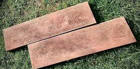 Betónový podval hnedé drevo  80cm/20cm-5.5cm
