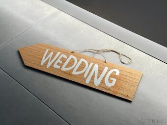 Svadobná šípka Wedding - obojstranná