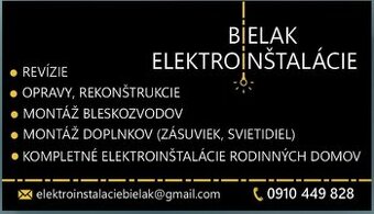 Ponúkam elektroinštalačné práce