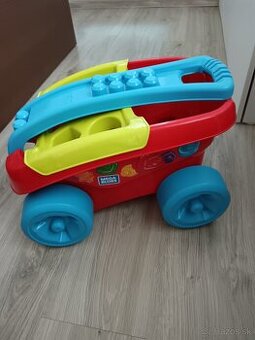 Detský vozík s kockami Mega Bloks