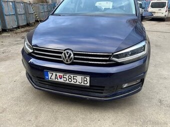 Touran,2.0tdi,110kw,2017,212000km,dsg,higline,modra metaliza