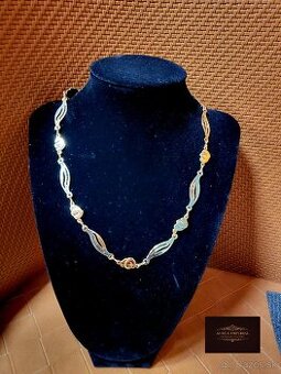 Nádherný Pozlátený Náhrdelník 55cm