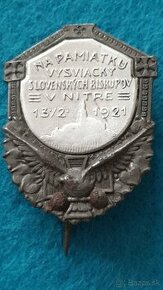 Slovensko odznak Nitra 1921