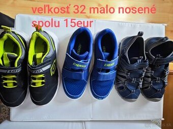Tenisky a sandále chlapec veľkosť 32