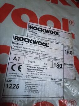 Rockwool izolácia 180 mm