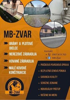 VÝROBA A MONTÁŽ BRÁN A ZÁBRADLÍ