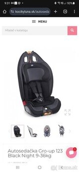 Autosedačka Gro-up 123 Black Night 9-36kg