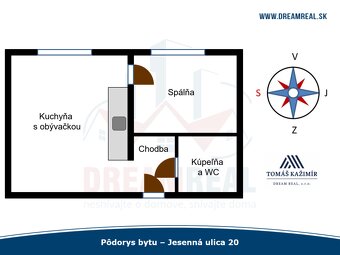 1.5-room apartment after complete renovation – Jesenná St.