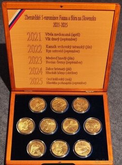 Sada 5 euro mincí Fauna a flóra