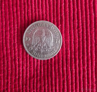 Predám striebornú nemeckú ríšsku marku  2 RM