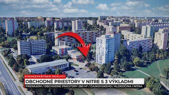 Prenájom - Obchodný priestor s 3 výkladmi 280 m², Nitra - 1