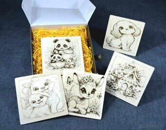 Drevené puzzle pre deti 🧩