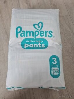 3 x pampers active baby  veľ 3