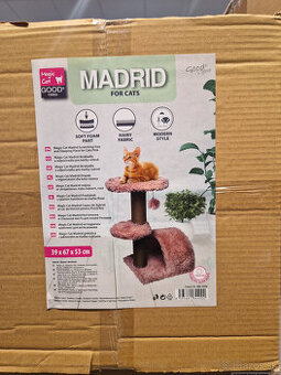 Škrabadlo/Odpočívadlo MC Madrid ružové 67x53x39cm