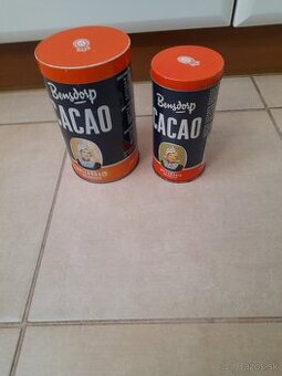 2 plechovice stare od kakaa a i ine