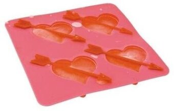 Silikónová forma na ľad v tvare srdiečok