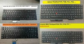 Klavesnice Lenovo Y50, Y50-70, Y70-70// T570, T580, P50 P51
