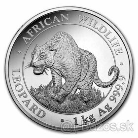 Strieborná minca 1kg Somálsky leopard 2023