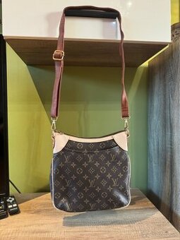 Veľká hnedá crossbody lv kabelka