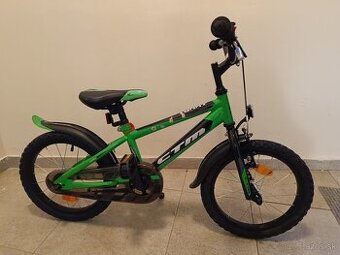 Detský bicykel CTM zelený, veľkosť 16"
