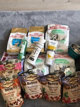 Royal canin+snack, grátis plienky a misky s podložkou