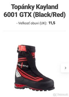 Topánky KAYLAND 6001 GTX
EU 46.