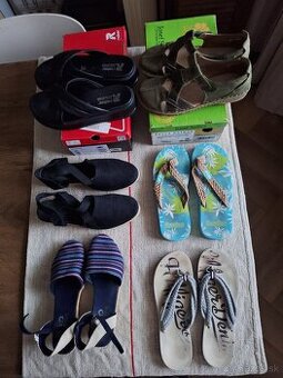 Dámske šľapky, žabky, espadrilky