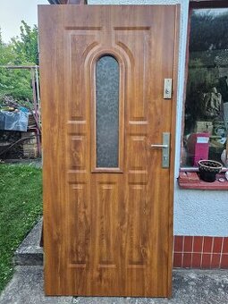 Vstupné exteriérové ľavé jednokrídlové bezpečnostné dvere