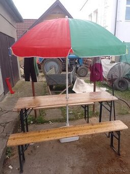 Mesiac použivany pivný set do zahrady len osobný odber