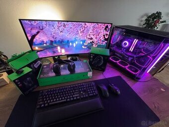 Predám výkonný herný PC +  Razer príslušenstvo