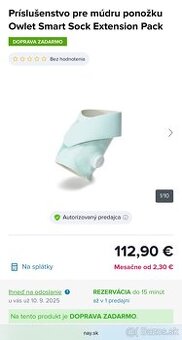 Náhradné ponožky Owlet smart sock3