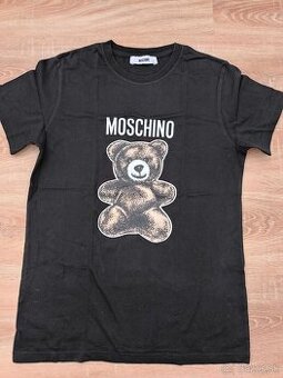 Krátke čierne tričko Moschino