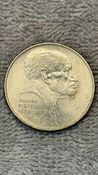 Stříbrná mince Československo – 50 Kčs 1978 (100. výročí nar