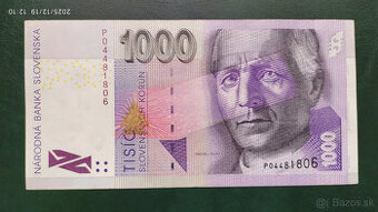 Bankovky 1000 Sk, 4 rôzne ročníky