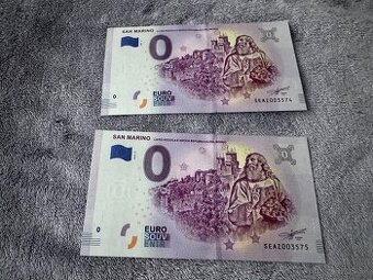 0€ Bankovky San Maríno 2ks