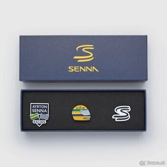 Ayrton Senna - set 3ks odznáčikov F1