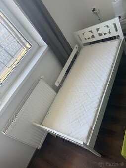 Postel IKEA aj s matracom a zábranou na postel